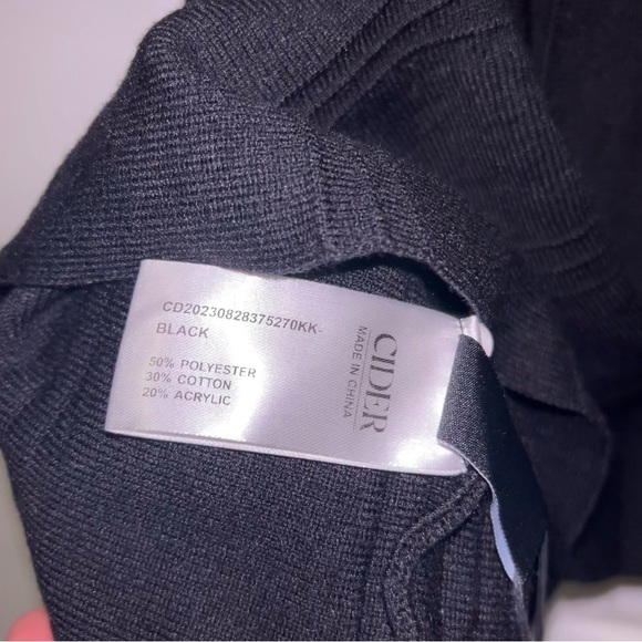 Cider Black Midi Knit Mermaid Dress - Picture 7 of 8